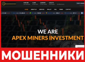Apex Miners Investment лицевая сторона скрин