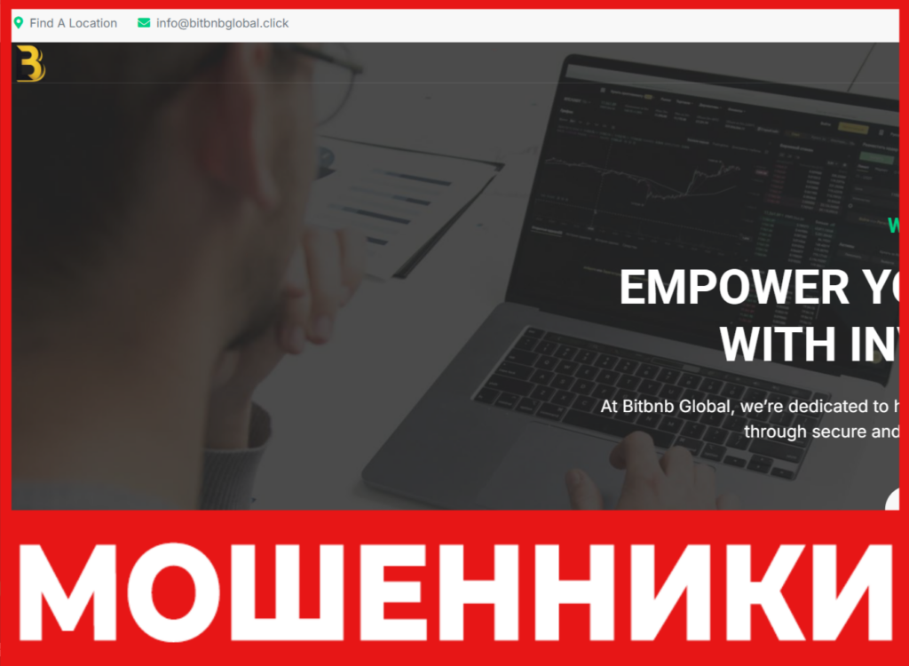 Bitbnb Global лицевая сторона скрин