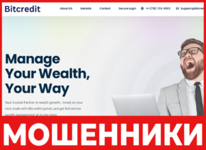 BitcreditCapitals лицевая сторона скрин