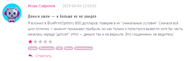 BluePrintOptions 1 скрин