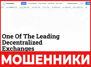 CoinbitDex лицевая сторона скрин