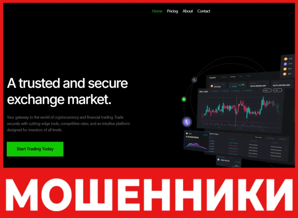 Crypto Mining Options лицевая сторона скрин