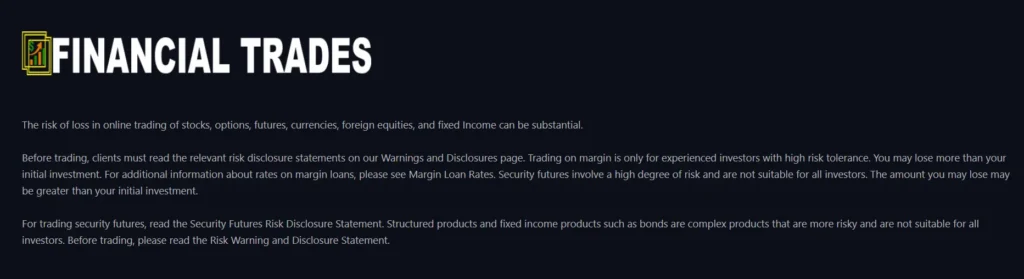 Financial Trades 1 скрин