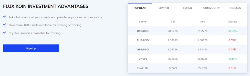 Flux Koin Limited 1 скрин