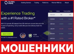 Global Prime лицевая сторона скрин