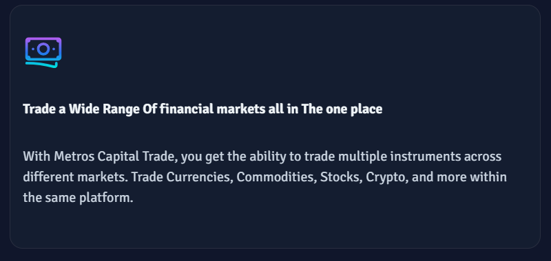 Metros Capital Trade 1 скрин