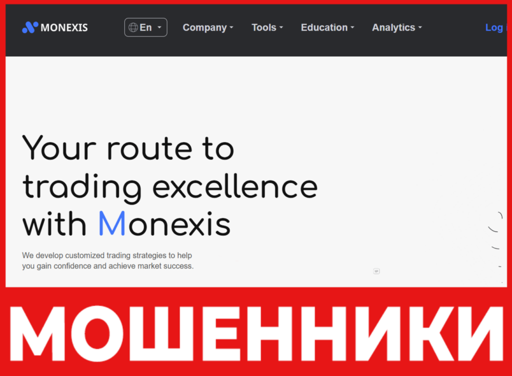 Monexis лицевая сторона скрин