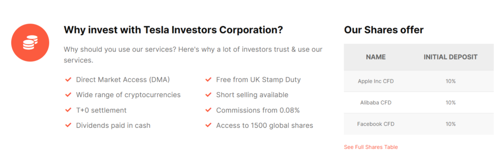 Tesla Investors Corporation 2 скрин