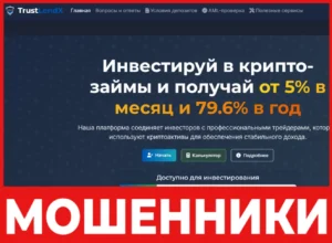 TrustLendX лицевая сторона скрин