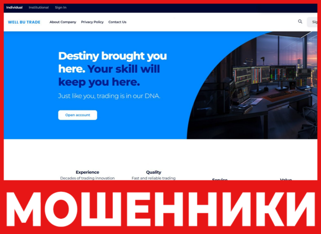 Well Bu TradeGroup лицевая сторона скрин