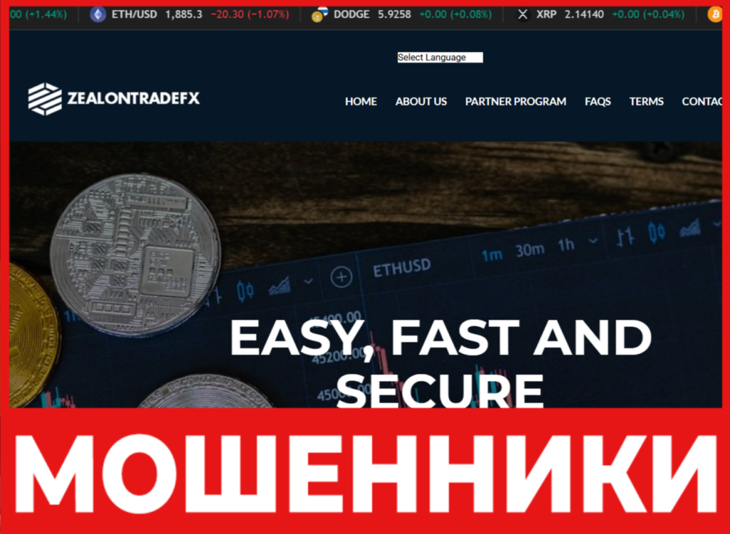 ZEALONTRADEFX лицевая сторона скрин