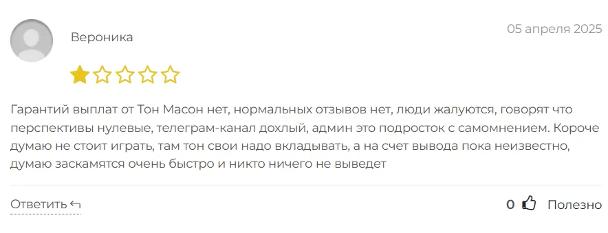 Ton Mason_1 скрин