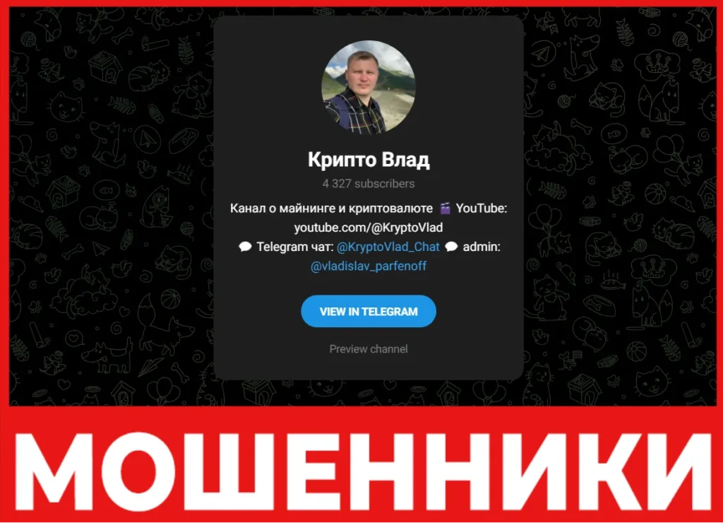 Крипто Влад лицевая сторона скрин