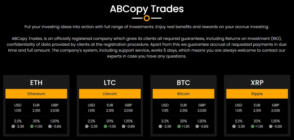 ABCopy Trades 1 скрин