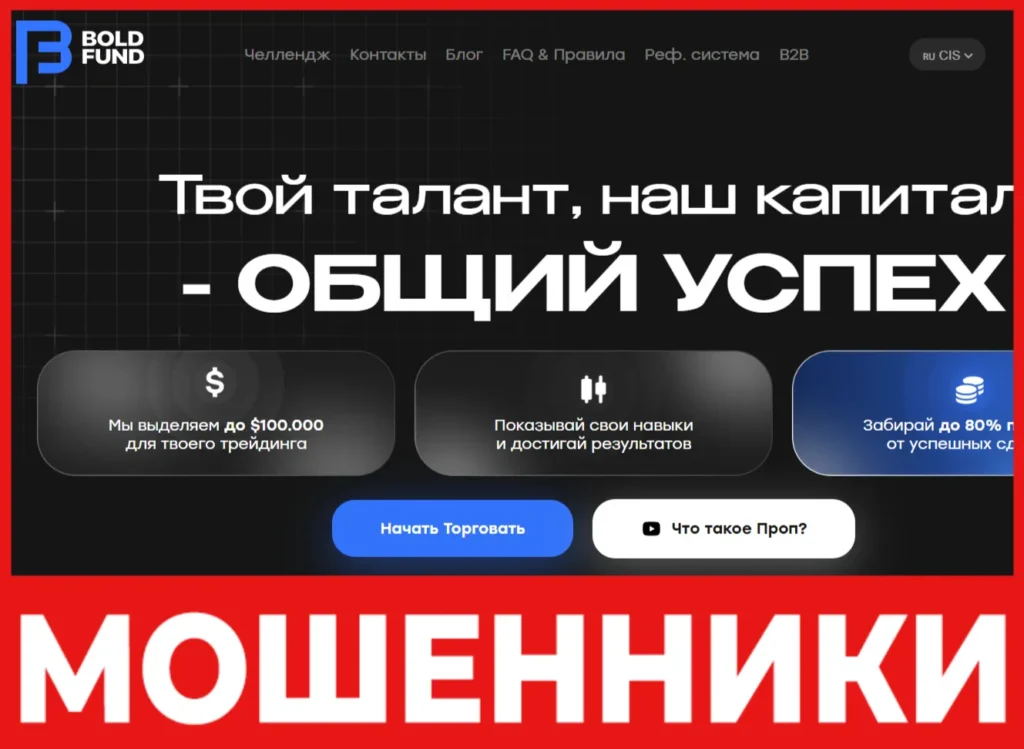 BOLD FUND лицевая сторона скрин