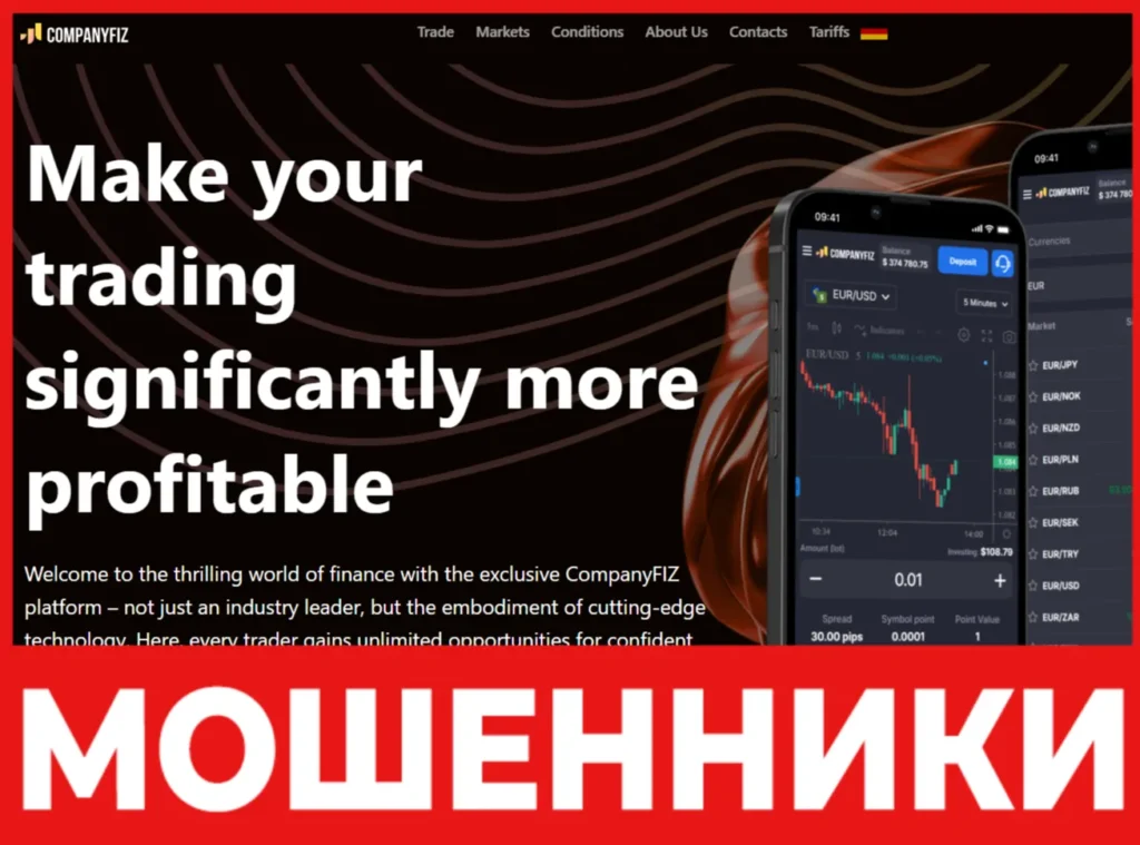 CompanyFIZ лицевая сторона скрин