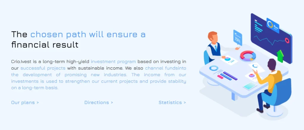 Crio Invest 1 скрин