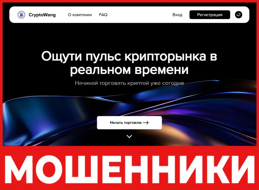 CryptoWang лицевая сторона скрин