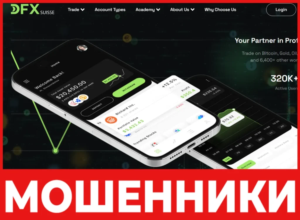 DFX SUISSE лицевая сторона скрин