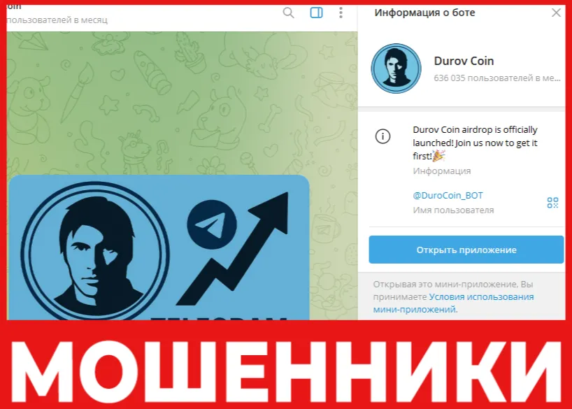 Durov Coin лицевая сорона скрин