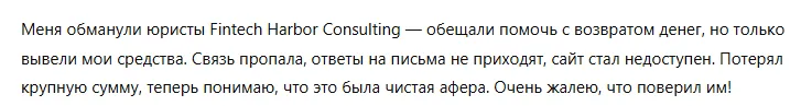 Fintech Harbor Consulting 1 скрин