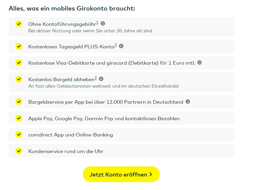 Girokonto 1 скрин