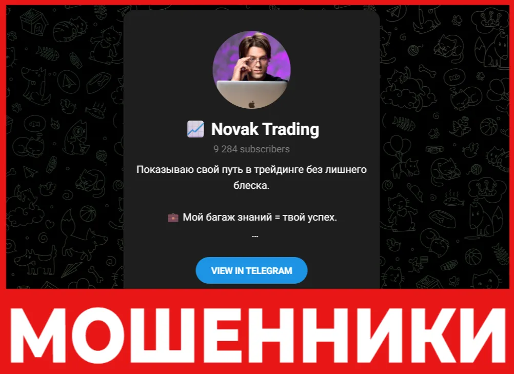 Novak Trading лицевая сторона скрин