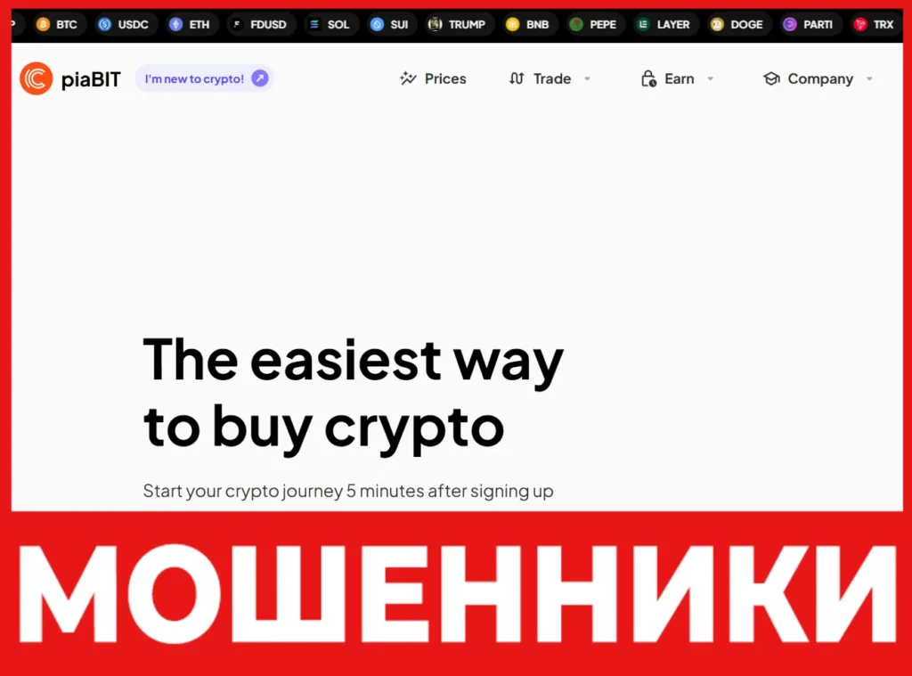 PiaBIT лицевая сторона скрин