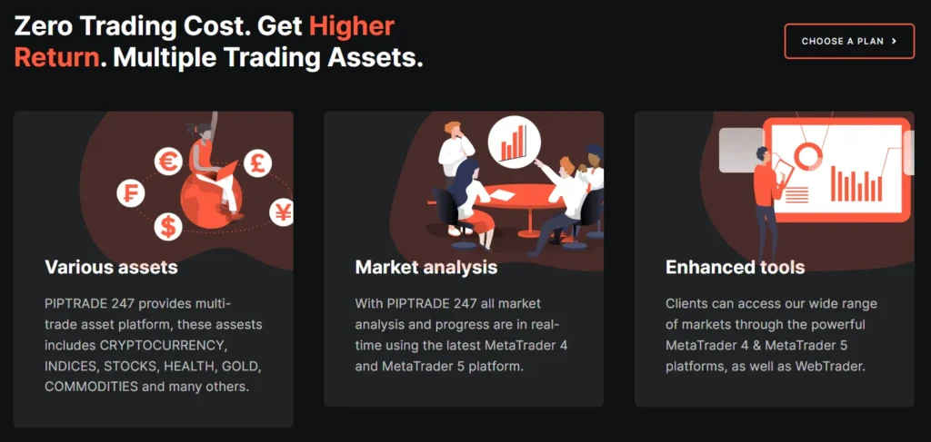 PIPTRADE 247 1 скрин