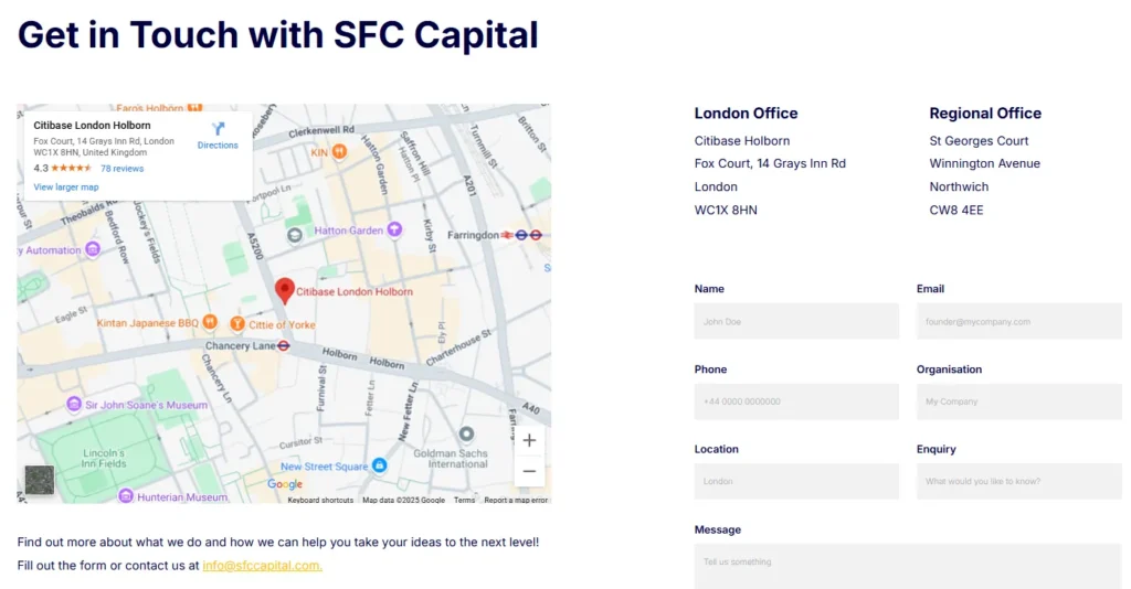 SFC Capital 2 скрин