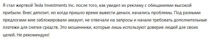 Tesla Investments Inc 3 скрин