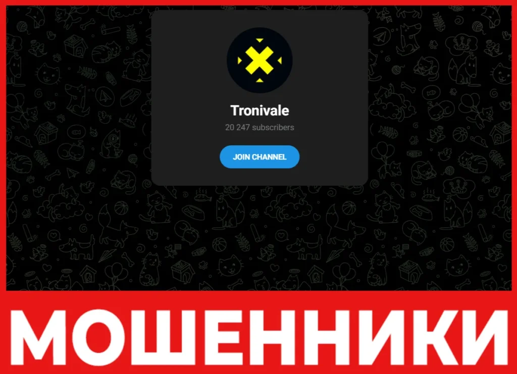 Tronivale лицевая сторона скрин