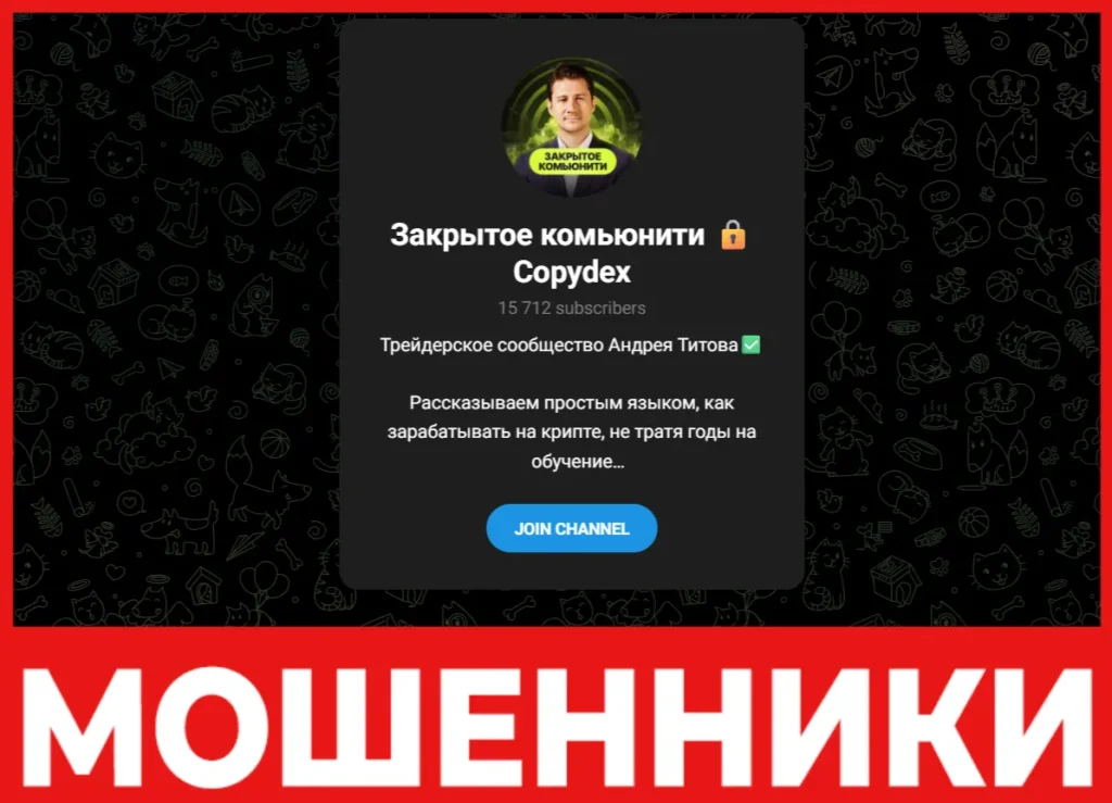 Закрытое комьюнити Copydex лицевая сторона скрин