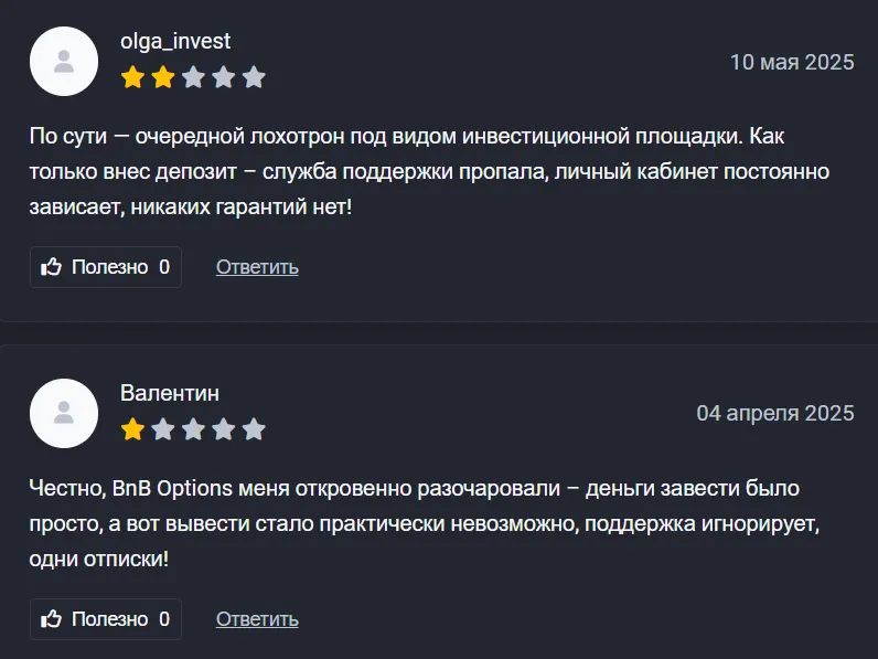 BnB Options_1 скрин