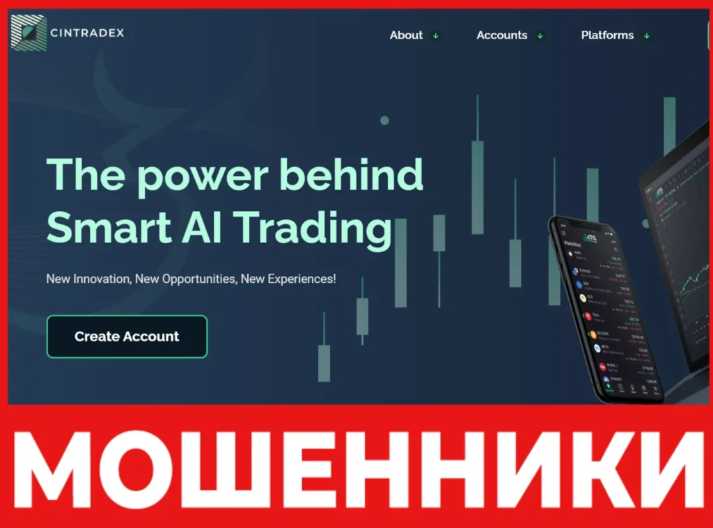 CINTRADEX лицевая сторона скрин