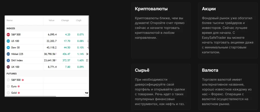 EasySafeTrader 2 скрин