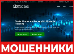 EmilyNkosi Projecttrading лицевая сторона скрин