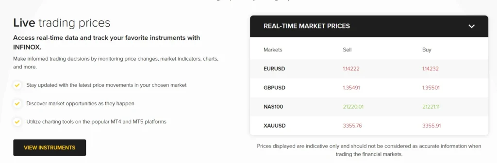 INFINOX 1 скрин