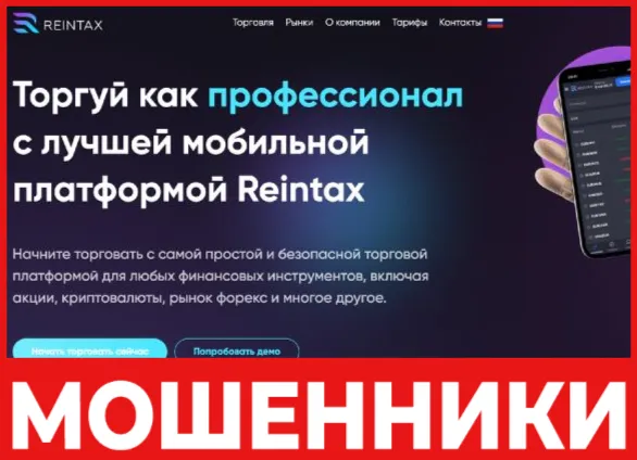 Reintax лицевая сторона скрин