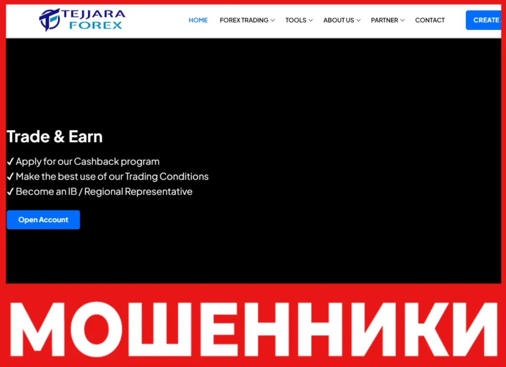 Tejjara Forex Ltd лицевая сторона скрин
