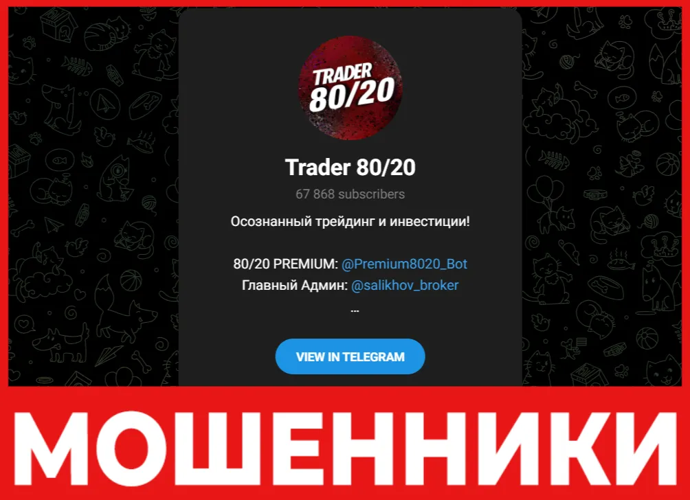 Trader 8020 лицевая сторона скрин