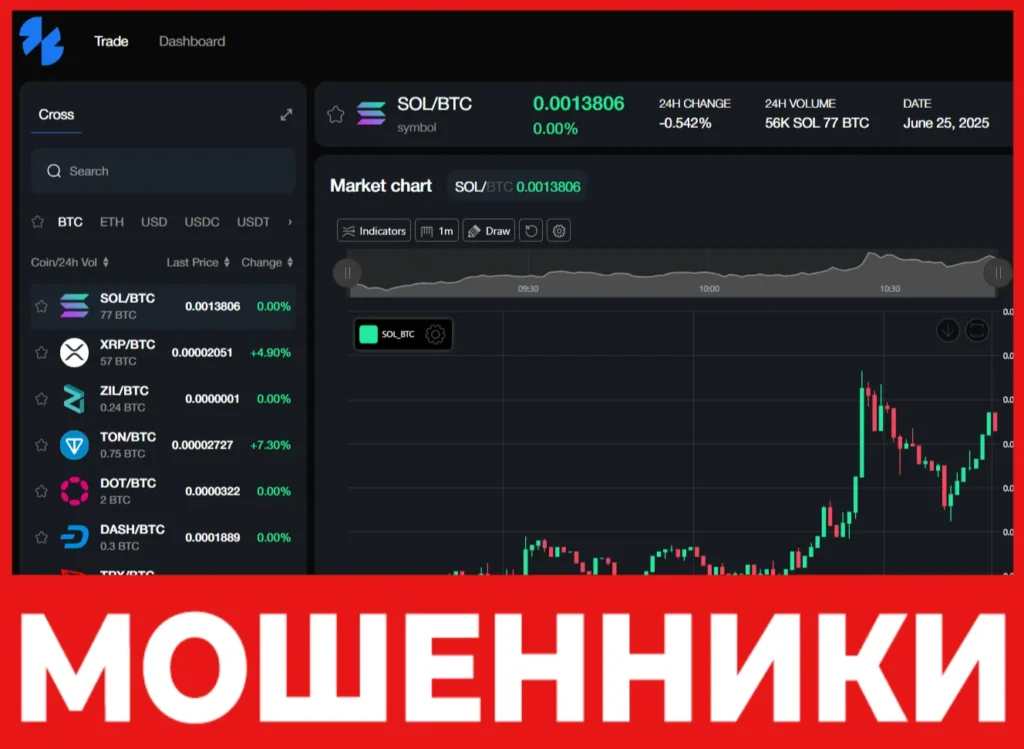 Tradesynerex лицевая сторона скрин