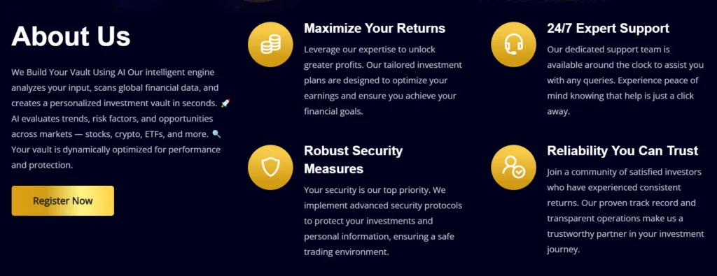 VaultsIQ 1 скрин