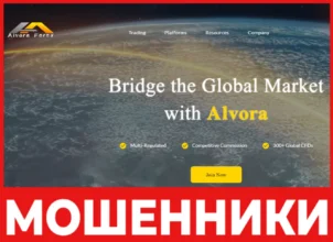 Alvora Forex лицевая сторона скрин