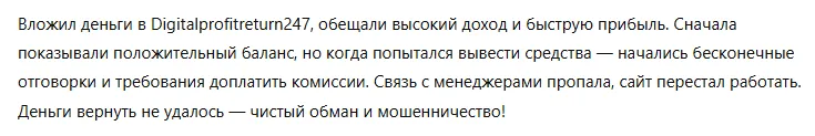Digitalprofitreturn247 3 скрин