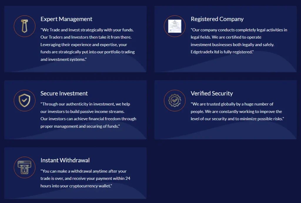 Egde Trades 1 скрин