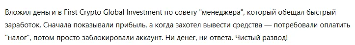 First Crypto Global Investment 3 скрин