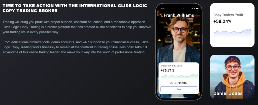 Glide Logic Copy Trading 1 скрин