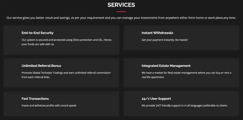 Global TechStyle Tradings 2 скрин