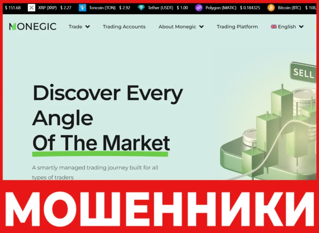 Monegic лицевая сторона скрин